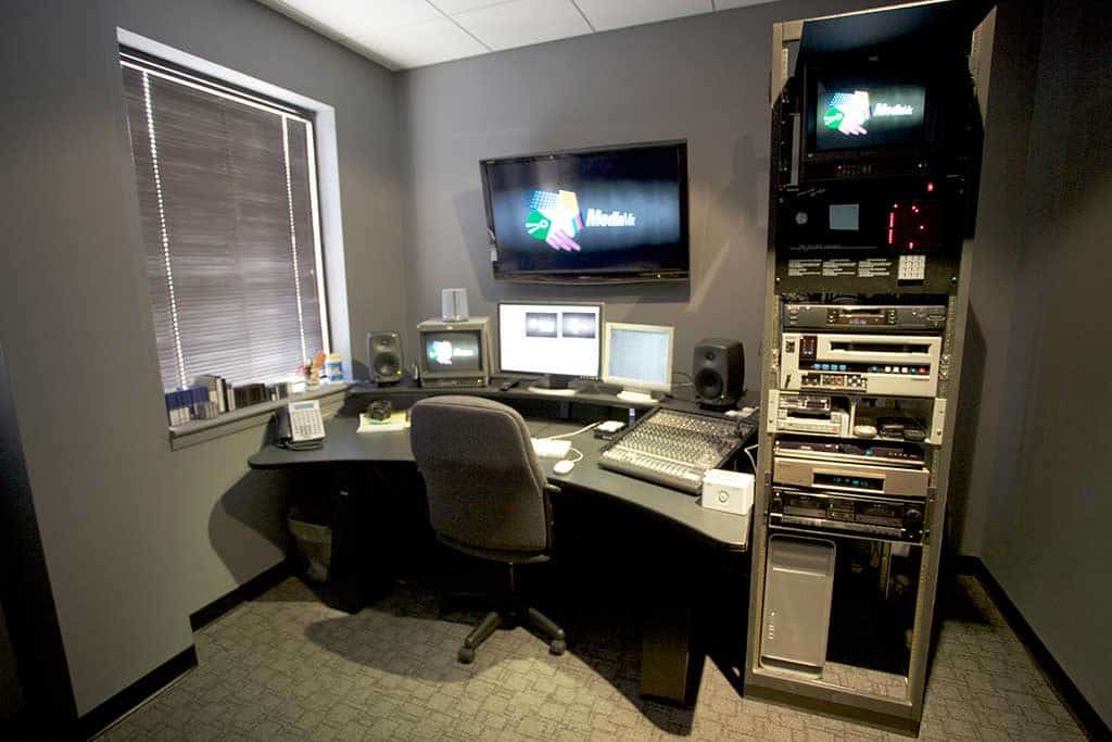 Photo of editing suite